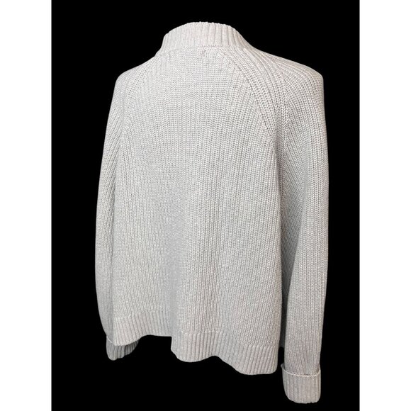 Banana Republic Cardigan Sweater Womens Small Gray Button-Up Cotton Blend Knit - Picture 5 of 6